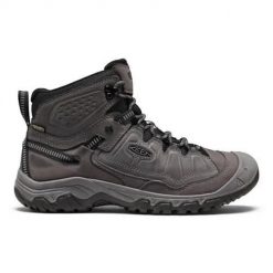 Buty trekkingowe męskie Keen Targhee IV MID WP. Szare trekkingi męskie Keen, z materiału, za kostkę, bez zapięcia. Za 891.00 zł.