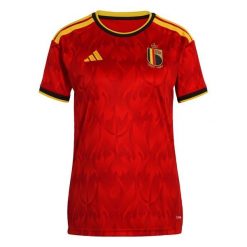 Koszulka podstawowa Belgium 26. Czerwone bluzki damskie Adidas, bez wzorów, sportowe, bez kołnierzyka, bez ramiączek. Za 439.00 zł.