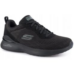 Damskie buty sportowe do biegania Skechers Skrech-Air Dynamight. Czarne obuwie sportowe damskie Skechers, bez wzorów, bez zapięcia, do biegania. Za 249.00 zł.