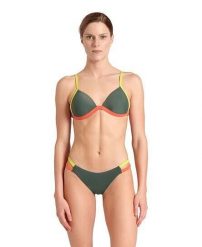 Strój kąpielowy damski dwuczęściowy bikini basen plaża Arena Pro File. Zielone stroje kąpielowe damskie ARENA, l, bez wzorów, z elastanu. Za 121.98 zł.