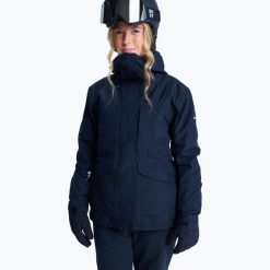 Kurtka snowboardowa damska ROXY Gore-Tex Stormday. Czarne kurtki sportowe damskie Roxy, na zimę, l, bez wzorów, z gore-texu, bez ramiączek, bez kaptura, snowboardowy, gore-tex. Za 1,644.55 zł.