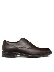 Geox Półbuty U Walk Pleasure U46CGF 00039 C6009 Brązowy. Brązowe buty wizytowe męskie Geox, bez wzorów, ze skóry, bez obcasa, bez zapięcia. Za 439.99 zł.