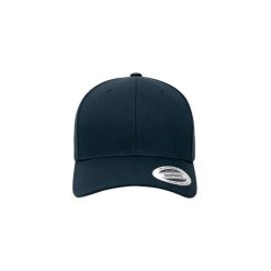 Bawełniana czapka Flexfit Retro. Niebieskie czapki damskie FLEXFIT, bez wzorów, z bawełny, retro. Za 134.00 zł.