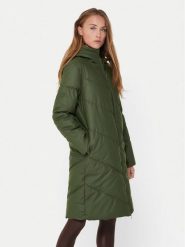 JDY Płaszcz zimowy 15217556 Zielony Regular Fit. Zielone płaszcze damskie JDY, na zimę, xl, bez wzorów, z syntetyku, bez kołnierzyka, bez kaptura. Za 279.99 zł.