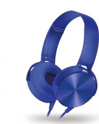Słuchawki Freestyle FREESTYLE STEREO HEADPHONES WITH MIC SŁUCHAWKI PRZEWODOWE Z MIKROFONEM EXTRA BASS MOVE BLUE [45713]. Niebieskie słuchawki nauszne Freestyle. Za 70.64 zł.
