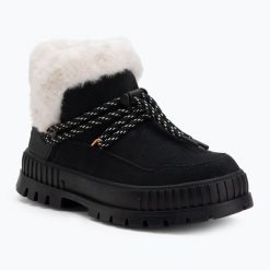 Śniegowce męskie Palladium Pallashock Lo Hiver. Czarne buty zimowe męskie Palladium, na zimę, bez wzorów, bez obcasa, bez zapięcia. Za 429.99 zł.
