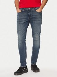 Tommy Jeans Jeansy Austin DM0DM20553 Niebieski Slim Fit. Niebieskie jeansy męskie Tommy Jeans, z bawełny. Za 309.99 zł.