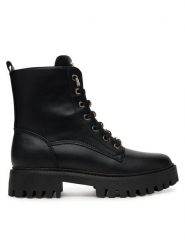 Guess Trapery FLTFNA ELE10 Czarny. Czarne trapery damskie Guess, ze skóry, bez zapięcia. Za 639.99 zł.