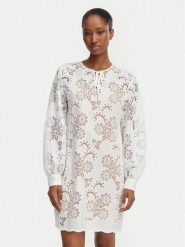 MICHAEL Michael Kors Sukienka letnia MS683E2KR2 Biały Relaxed Fit. Białe sukienki damskie MICHAEL Michael Kors, na lato, bez wzorów, z syntetyku, bez kołnierzyka, bez ramiączek. Za 1,769.00 zł.