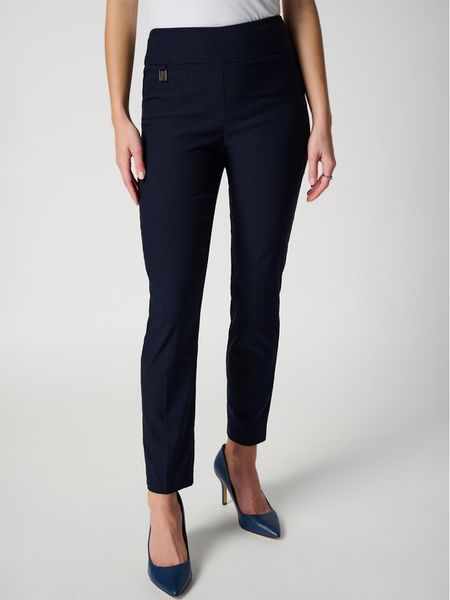 Joseph Ribkoff Spodnie materiałowe 201483NOS Granatowy Slim Fit. Niebieskie spodnie materiałowe damskie Joseph Ribkoff, bez wzorów, z materiału. Za 389.99 zł.