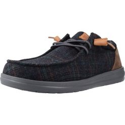 Buty HEY DUDE WALLY GRIP Szary. Szare buty zimowe męskie PRO BRANDS, bez wzorów, ze skóry, bez obcasa, bez zapięcia. Za 238.99 zł.