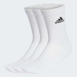 Skarpety adidas Cushioned Crew Socks 3P. Białe skarpety męskie Adidas, bez wzorów. Za 46.99 zł.