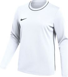 Koszulka damska Nike Dri-Fit Park 26 Crew Top biała HM7167 100 XS. Białe bluzki damskie Nike, xs, bez wzorów, bez kołnierzyka, bez ramiączek. Za 108.99 zł.