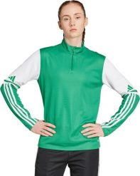 Adidas Bluza damska adidas Squadra 25 Training Top zielona JP3159 L. Zielone bluzy damskie Adidas, l, bez wzorów, bez ramiączek, bez kaptura. Za 301.05 zł.