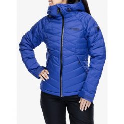 Kurtka puchowa damska Columbia Roaring Fork II Down Jacket. Niebieskie kurtki sportowe damskie Columbia, na zimę, bez wzorów, z puchu, bez ramiączek, bez kaptura, narciarskie. Za 880.99 zł.