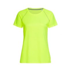 Koszulka Damska Active 140 Team Raglan. Żółte bluzki damskie Stedman, l, bez wzorów, sportowe, bez kołnierzyka, bez ramiączek. Za 52.99 zł.