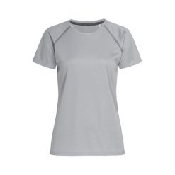 Koszulka Damska Active 140 Team Raglan. Czarne bluzki damskie Stedman, l, bez wzorów, sportowe, bez kołnierzyka, bez ramiączek. Za 51.99 zł.