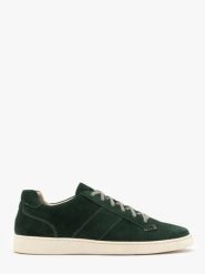 Zielone trampki męskie. Zielone buty sportowe męskie Ryłko, bez wzorów, ze skóry, bez zapięcia. W wyprzedaży za 229.99 zł.
