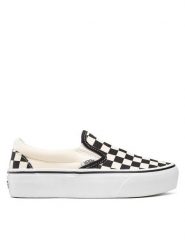 Vans Tenisówki Classic Slip-On P VN00018EBWW Biały. Białe trampki i tenisówki damskie Vans, bez wzorów, z materiału, bez zapięcia. Za 239.99 zł.