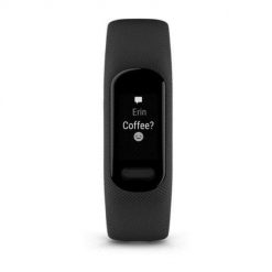 Opaska Garmin Vivosmart 5 Black. Czarne zegarki sportowe Garmin, bez wzorów. Za 660.99 zł.