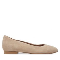 Baleriny Tamaris. Brązowe balerinki damskie Tamaris, bez wzorów, bez obcasa, bez zapięcia. Za 229.99 zł.