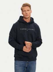 Tommy Jeans Bluza DM0DM20746 Granatowy Regular Fit. Niebieskie bluzy męskie Tommy Jeans, m, bez wzorów, z bawełny, bez ramiączek, bez kaptura. Za 349.99 zł.