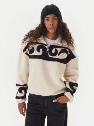 Billabong Bluza EBJPF00119 Beżowy Regular Fit. Brązowe bluzy damskie Billabong, xxl, bez wzorów, z polaru, bez ramiączek, bez kaptura. Za 369.99 zł.