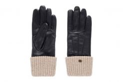 EMU AUSTRALIA W7016 Loch Gloves black/natural, rękawiczki damskie, rozmiar M/L. Czarne rękawiczki damskie Emu Australia, bez wzorów, z dzianiny. Za 529.90 zł.