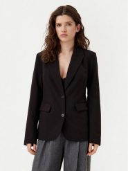 ONLY Marynarka Raven 15338389 Czarny Slim Fit. Czarne marynarki i żakiety damskie ONLY, bez wzorów, z syntetyku, bez kołnierzyka, bez ramiączek. Za 199.99 zł.