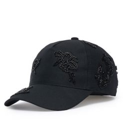 Czapka z daszkiem Liu Jo. Czarne czapki damskie Liu Jo, bez wzorów. Za 299.99 zł.