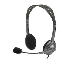 Logitech H111 Headset szary. Szare słuchawki dla graczy Logitech. Za 57.00 zł.