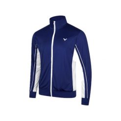 Bluza sportowa VICTOR J-43600 B r. M. Niebieskie bluzy damskie Victor, m, bez wzorów, bez kaptura, tenisowe. Za 355.00 zł.