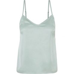 Top Damski / Damski Z Satyny Wiskozowej. Zielone topy damskie Urban Classics, xl, bez wzorów, z satyny, sportowe, bez kołnierzyka, bez ramiączek. Za 139.99 zł.