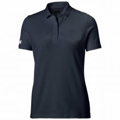 Damska koszulka polo Helly Hansen crew tech. Niebieskie bluzki damskie Helly Hansen, l, bez wzorów, sportowe, bez kołnierzyka, bez ramiączek. W wyprzedaży za 230.45 zł.