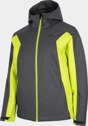 Kurtka narciarska męska 4f H4Z22-KUMN002 Szara r. XL. Szare kurtki sportowe męskie 4F, m, bez wzorów, bez kaptura, narciarskie. Za 386.99 zł.