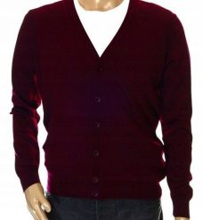 Sweter męski rozpinany kardigan na guziki w szpic wełniany z wełny XL 507. Swetry męskie Selantino, m, bez wzorów, z wełny, bez kołnierzyka, bez ramiączek. Za 181.54 zł.