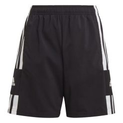 Squadra 21 Woven Shorts. Białe szorty damskie Adidas, bez wzorów, z tkaniny, sportowe. Za 140.00 zł.