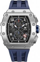 Zegarek męski Tsar Bomba TB8204Q-14 niebieski. Niebieskie zegarki męskie NoName, bez wzorów. Za 999.00 zł.