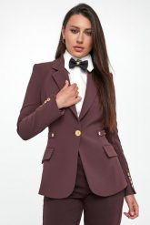 Żakiet z krepy ELISABETTA FRANCHI. Marynarki i żakiety damskie Elisabetta Franchi, bez wzorów, bez kołnierzyka, bez ramiączek. Za 2,859.00 zł.