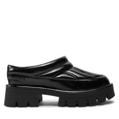Klapki MICHAEL Michael Kors. Czarne klapki damskie MICHAEL Michael Kors, bez wzorów, bez obcasa, bez zapięcia. Za 569.99 zł.