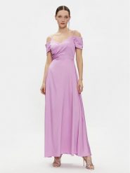 Rinascimento Sukienka wieczorowa CFC0117556003 Fioletowy Regular Fit. Fioletowe sukienki damskie Rinascimento, s, bez wzorów, z syntetyku, wizytowe, bez kołnierzyka, bez ramiączek. Za 739.99 zł.