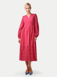 YAS Sukienka codzienna Luma 26032685 Różowy Regular Fit. Czerwone sukienki damskie YAS, na co dzień, xs, bez wzorów, z bawełny, bez kołnierzyka, bez ramiączek, proste. Za 309.99 zł.