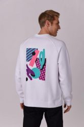 Bluza Penfold. Białe bluzy damskie OOSC, m, bez wzorów, z bawełny, klasyczne, bez ramiączek, bez kaptura. Za 294.99 zł.