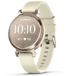 Garmin Lily 2 kremowo-złoty. Białe, cyfrowe zegarki damskie Garmin, z nylonu, metalowe. Za 978.00 zł.