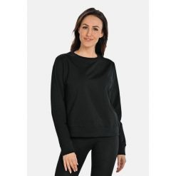 Bawełniana bluza damska z okrągłym dekoltem Teyli Ellis. Czarne bluzy damskie Teyli, m, bez wzorów, z bawełny, casualowe, bez ramiączek, bez kaptura. Za 229.99 zł.