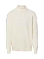 Finshley & Harding London sweter z golfem Mężczyźni Bawełna biały, M. Białe swetry męskie Finshley & Harding London, m, bez wzorów, z bawełny, eleganckie, bez kołnierzyka, bez ramiączek. Za 329.95 zł.