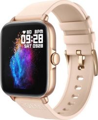 Smartwatch Colmi P28 Plus Beżowy (P28PLUS Gold). Brązowe zegarki smartwatch Colmi, bez wzorów. Za 129.00 zł.