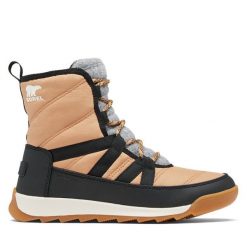 Śniegowce Sorel. Brązowe śniegowce damskie Sorel, bez zapięcia. Za 339.99 zł.