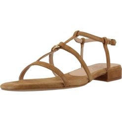 Sandały UNISA CARENA KS Brązowy. Brązowe sandały damskie Unisa, bez wzorów, ze skóry, bez obcasa, bez zapięcia. Za 460.99 zł.