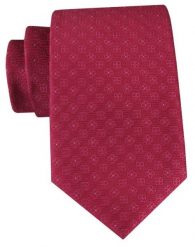 Męski Krawat - Czerwony, Faktura w Groszki - Angelo di Monti. Czerwone krawaty i muchy Angelo di Monti, bez wzorów, z tkaniny, eleganckie. Za 49.99 zł.